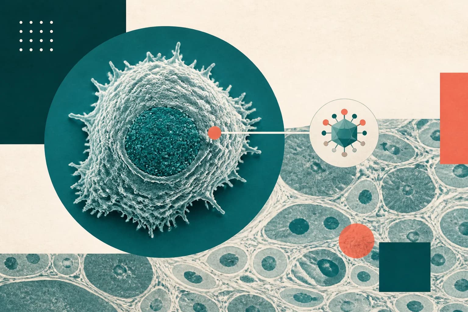 Engineered cell within a structured tissue landscape
